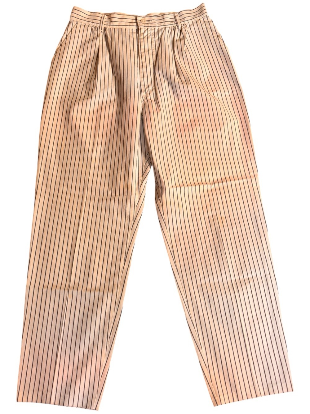 Vintage Lee Women's Cream Pinstripe Trousers
